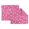 FUN KINS Funkins Reusable Cloth Placemats for Kids Lunch Boxes Reusable EcoFriendly 15x13 2ply Thick Absorbent Machine Washable Set of 2 Placemats Pink Butterflies