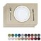 K KEVIN Kevin Textile Table Mats Set of 4 Heat Resistant Washable Placemats for Parties Buffet Dinner 13 x 19 inches Light Beige