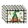 Artoid Mode Buffalo Plaid Gnome Shamrock St Patricks Day Placemats Set of 4 12x18 Inch Seasonal Spring Table Mats for Party Kitchen Dining Decoration