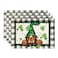 Artoid Mode Buffalo Plaid Gnome Shamrock St Patricks Day Placemats Set of 4 12x18 Inch Seasonal Spring Table Mats for Party Kitchen Dining Decoration