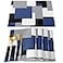 Futuregrace Navy Blue Placemats Set of 4Non Slip Washable Farmhouse Table Mats Set Black Abstract Art Patchwork Table Placemats for Kitchen Dining TableWedding Holiday Party Decoration