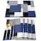 Futuregrace Navy Blue Placemats Set of 4Non Slip Washable Farmhouse Table Mats Set Black Abstract Art Patchwork Table Placemats for Kitchen Dining TableWedding Holiday Party Decoration