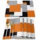 Futuregrace Orange Black and Grey Placemats Set of 4 Modern Art Abstract Table Place MatsHeat Insulation Table Mats Non Slip Washable Dining Placemats for Wedding Holiday Party Kitchen Decor 13x19 in