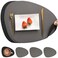 Myir JUN Placemats DualSided Placemats Waterproof Faux Leather Placemats Set of 4 Place Mats and Coasters NonSlip Washable Table Mats for Dining Table Gray Black Set of 4