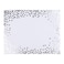 Augisteen 45 Pieces Silver Foil Paper Placemats White and Silver Dots Place Mats Disposable Decorative Paper Table Mats Rectangle Party Placemats for Birthday Wedding Baby Shower Party Dining Decor