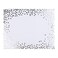 Augisteen 45 Pieces Silver Foil Paper Placemats White and Silver Dots Place Mats Disposable Decorative Paper Table Mats Rectangle Party Placemats for Birthday Wedding Baby Shower Party Dining Decor