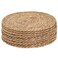 DD DEFINED Defined Deco Woven Placemats Set of 1012 Round Rattan PlacematsNatural HandWoven Water Hyacinth PlacematsFarmhouse Weave Place MatsRustic Braided Wicker Table Mats for Dining TableHomeWeddi