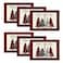Artoid Mode Red and Black Buffalo Plaid Christmas Trees Placemats Set of 6 12x18 Inch Winter Table Mats for Outdoor Home Party Kitchen Dining Decor