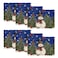 Artoid Mode Blue Snowman Trees Bird Christmas Placemats Set of 6 12x18 Inch Seasonal Winter Table Mats for Party Kitchen Dining Decoration