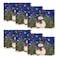 Artoid Mode Blue Snowman Trees Bird Christmas Placemats Set of 6 12x18 Inch Seasonal Winter Table Mats for Party Kitchen Dining Decoration