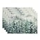 Artoid Mode Green Tree Snow Christmas Placemats Set of 4 12x18 Inch Seasonal Winter Table Mats for Party Kitchen Dining Decoration