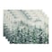 Artoid Mode Green Tree Snow Christmas Placemats Set of 4 12x18 Inch Seasonal Winter Table Mats for Party Kitchen Dining Decoration