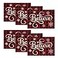 Artoid Mode Christmas Believe Buffalo Check Plaid Placemat for Dining Table 12 x 18 Inch Winter Holiday Rustic Washable Table Mat Set of 6