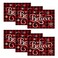 Artoid Mode Christmas Believe Buffalo Check Plaid Placemat for Dining Table 12 x 18 Inch Winter Holiday Rustic Washable Table Mat Set of 6