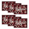 Artoid Mode Christmas Believe Buffalo Check Plaid Placemat for Dining Table 12 x 18 Inch Winter Holiday Rustic Washable Table Mat Set of 6