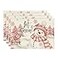 Artoid Mode Xmas Trees Let It Snow Pink Snowman Christmas Placemats Set of 4 12x18 Inch Winter Table Mats for Party Kitchen Dining Decoration