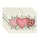 Artoid Mode Pink Hearts Love Eucalyptus Valentine Placemats Set of 4 12x18 Inch Anniversary Table Mats for Party Kitchen Dining Decoration