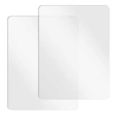 salbsever 2pcs 157X118 in Plastic Placemats Matte Transparent Heat Resistant Washable Table Mats Wipeable Clear Table Mat Large Vinyl Placemats for TableDiningKitchenCraftingHard Plastic Table Protect