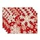 Artoid Mode Red Snowflakes Christmas Placemats for Dining Table 12 x 18 Inch Seasonal Winter Washable Table Mats Set of 4