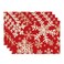 Artoid Mode Red Snowflakes Christmas Placemats for Dining Table 12 x 18 Inch Seasonal Winter Washable Table Mats Set of 4