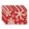 Artoid Mode Red Snowflakes Christmas Placemats for Dining Table 12 x 18 Inch Seasonal Winter Washable Table Mats Set of 4