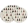 Artoid Mode Red Xmas Trees Merry Christmas Round Placemats Set of 4 14 Inch Winter Round Table Mats for Dining Decoration