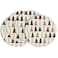 Artoid Mode Red Xmas Trees Merry Christmas Round Placemats Set of 4 14 Inch Winter Round Table Mats for Dining Decoration