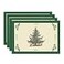 Artoid Mode Xmas Pine Winter Placemats Set of 4 12x18 Inch Christmas Table Mats for Table Runner Party Kitchen Dining Decoration