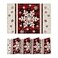Artoid Mode Snowflakes Vinyl Christmas Placemats Set of 4 12x18 Inch Wipeable NonSlip PVC Place Mats for Party Kitchen Dining Decor