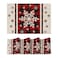 Artoid Mode Snowflakes Vinyl Christmas Placemats Set of 4 12x18 Inch Wipeable NonSlip PVC Place Mats for Party Kitchen Dining Decor