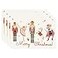 Bonhause Christmas Nutcracker Placemats Set of 4 12x18 Inch Merry Christmas Nutcracker Kitchen Dining Table Mats Washable Place Mats for Indoor Outdoor Home Party Dcor