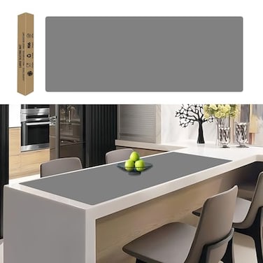 Ultibe 492x157125cmx40cm Extra Large Silicone Mat Silicone Mats for Kitchen Countertop Heat Resistant Mat Kitchen Island Countertop Protector Waterproof Kitchen Counter Mats Light Gray
