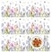 Tarklanda Spring Tulip Placemats Set of 6 Summer Floral Butterfly Plastic Table Mats Lavender Place Mats Washable Vinyl Rustic Holiday Table Decoration for Indoor Outdoor Party Kitchen Dining Table