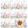 Tarklanda Spring Tulip Placemats Set of 6 Summer Floral Butterfly Plastic Table Mats Lavender Place Mats Washable Vinyl Rustic Holiday Table Decoration for Indoor Outdoor Party Kitchen Dining Table