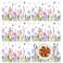 Tarklanda Spring Tulip Placemats Set of 6 Summer Floral Butterfly Plastic Table Mats Lavender Place Mats Washable Vinyl Rustic Holiday Table Decoration for Indoor Outdoor Party Kitchen Dining Table