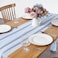 Pufogu 2 Pack 10Ft Baby Blue Chiffon Table Runner Sheer 29x120 Inch for Romantic Wedding Decor Bridal Baby Shower Birthday Rustic Party Decoration