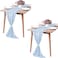Pufogu 2 Pack 10Ft Baby Blue Chiffon Table Runner Sheer 29x120 Inch for Romantic Wedding Decor Bridal Baby Shower Birthday Rustic Party Decoration