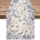 AnyDesign Blue and White Table Runner 13 x 72 Inch Monochrome Sketch Birds Flower Table Cover Retro Floral Kitchen Dining Tables Decoration for Home Party Restaurant Decor Supplies