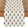 Artoid Mode Beige Xmas Tree Christmas Table Runner Seasonal Winter Kitchen Dining Table Decoration for Home Party Decor 13x120 Inch
