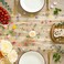 Artoid Mode Champagne Embroidery Daisy Gauze Table Runner 120 Inch 10FT Seasonal Sheer Kitchen Dining Holiday Wedding Birthday Table Decor for Home Party
