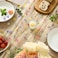 Artoid Mode Champagne Embroidery Daisy Gauze Table Runner 120 Inch 10FT Seasonal Sheer Kitchen Dining Holiday Wedding Birthday Table Decor for Home Party