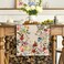 Artoid Mode Plants Floral Butterfly Valentines Day Table Runner Anniversary Wedding Kitchen Dining Table Decoration for Home Party Decor 13x72 Inch