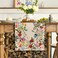 Artoid Mode Plants Floral Butterfly Valentines Day Table Runner Anniversary Wedding Kitchen Dining Table Decoration for Home Party Decor 13x72 Inch