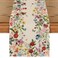 Artoid Mode Plants Floral Butterfly Valentines Day Table Runner Anniversary Wedding Kitchen Dining Table Decoration for Home Party Decor 13x72 Inch