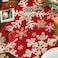 Artoid Mode Red Snowflakes Christmas Table Runner Winter Holiday Kitchen Dining Table Decoration for Home Party Decor 13x72 Inch