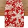 Artoid Mode Red Snowflakes Christmas Table Runner Winter Holiday Kitchen Dining Table Decoration for Home Party Decor 13x72 Inch