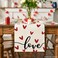 Artoid Mode White Love Valentines Table Runner Seasonal Anniversary Kitchen Dining Table Decoration for Indoor Home Party 13x72 Inch