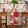 Artoid Mode Wood HeartShaped Buttons Valentines Table Runner Seasonal Kitchen Dining Table Decoration for Indoor Home Party 13x72 Inch