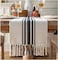 Caflife Boho Table Runner for Modern Farmhouse Decor Dining Table dcor 13 x 108 Inch Long Coffee Table Runner with Handcrafted Tassels Black and Beige for Home Bohemian Decoration
