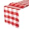 ShinyBeauty Buffalo Check Table Runner 13x108 Red and White Cotton Checkered Table Runner Buffalo Plaid Table Cover for Family Dinners Plaid Table Runner for Farmhouse